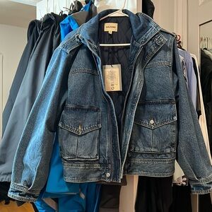Grlfrnd denim jacket. XS. NWOT.